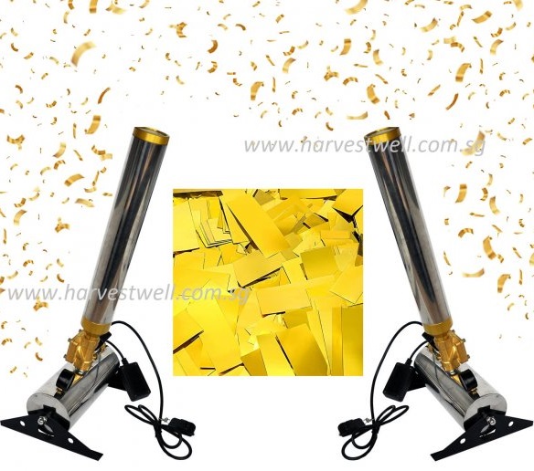 Duo Confetti Cannon Compressed Air Spray Launcher for Rental